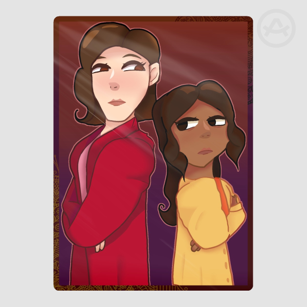 Genevieve and Kamilla Sticker
