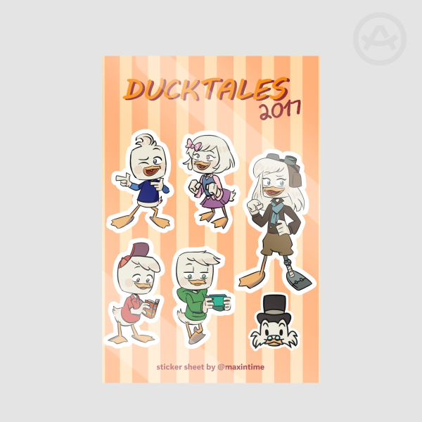 Ducktales 2017 Sticker Sheet