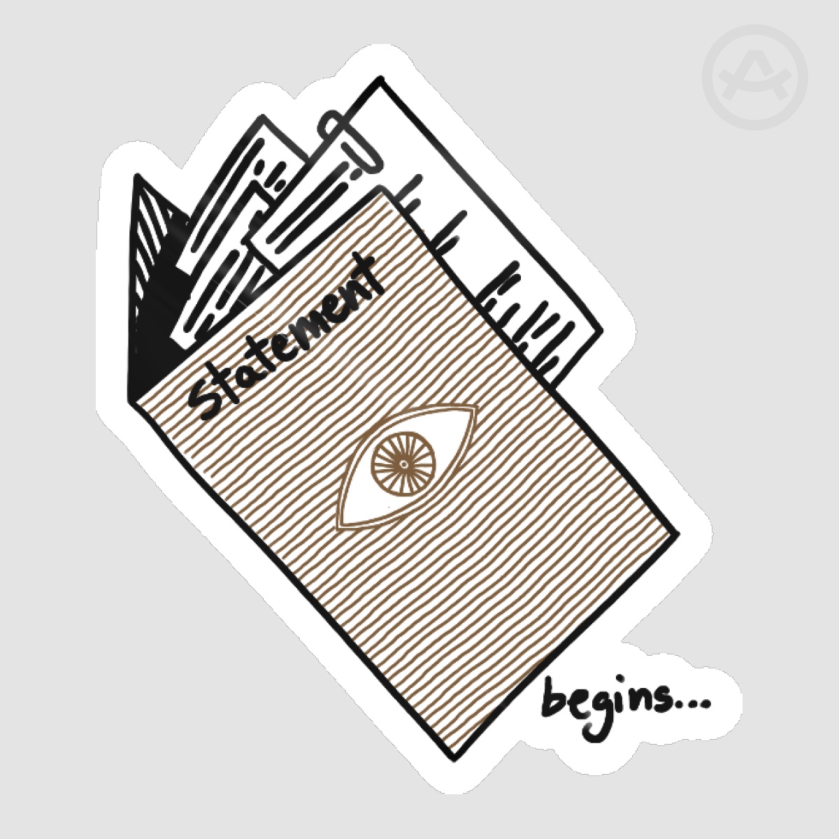 statement begins tma sticker