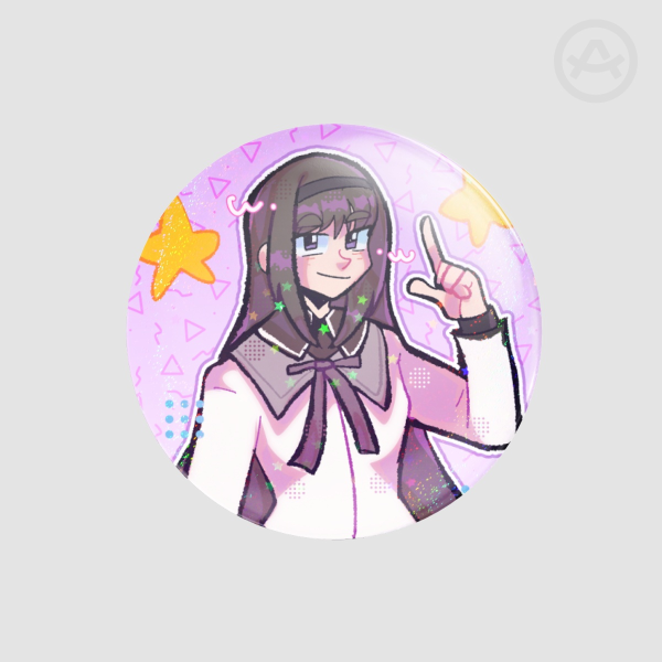 Homura Round Badges (Button Pins)