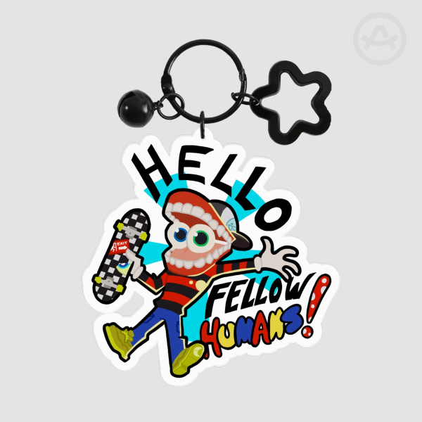 Hello Fellow Humans! - Caine's Human Disguise Keychain