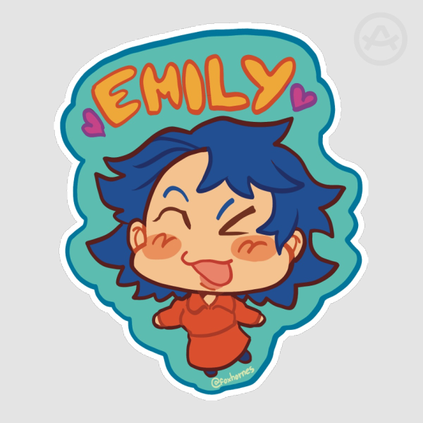 emily sticker (2.5x2.5")