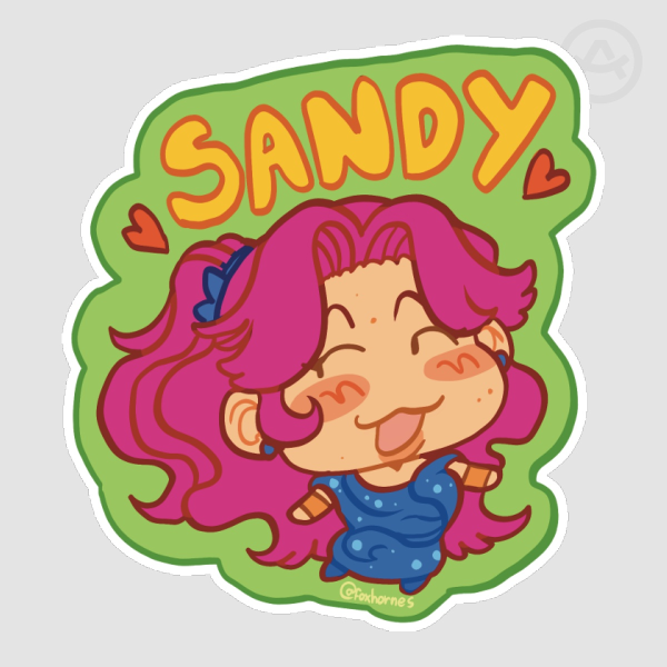 sandy sticker (2.5x2.5")