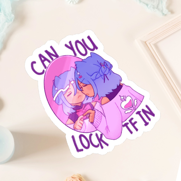 sticker 🪷 original character - celeste can you lock tf in