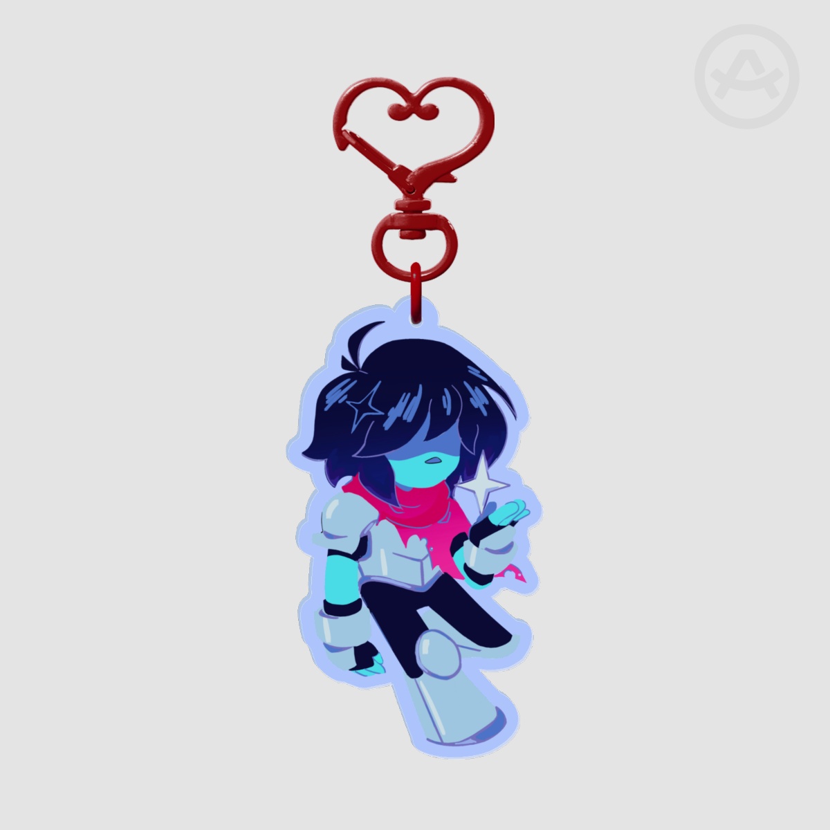 Kris🗡️ (deltarune) Colored Edge Acrylic Keychain