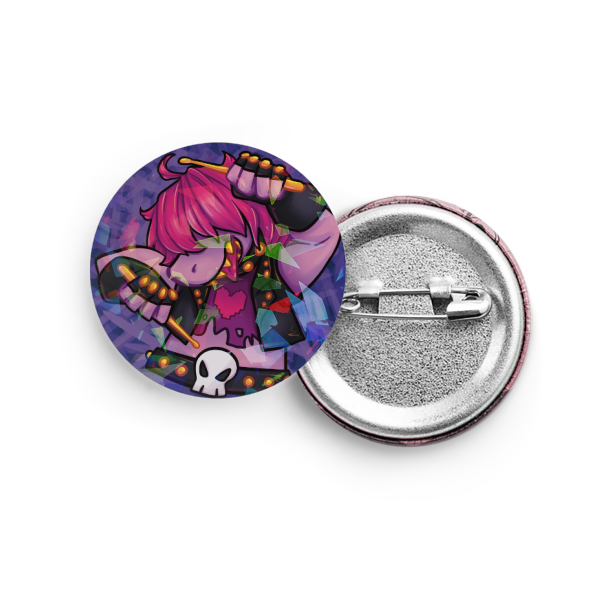 Susie - Button Pin (Deltarune)