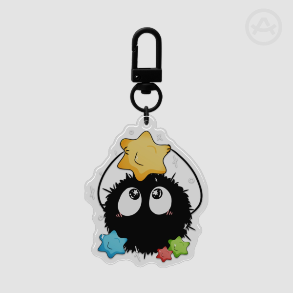 2" Sprite Soot Spirited Ghibli Keychain