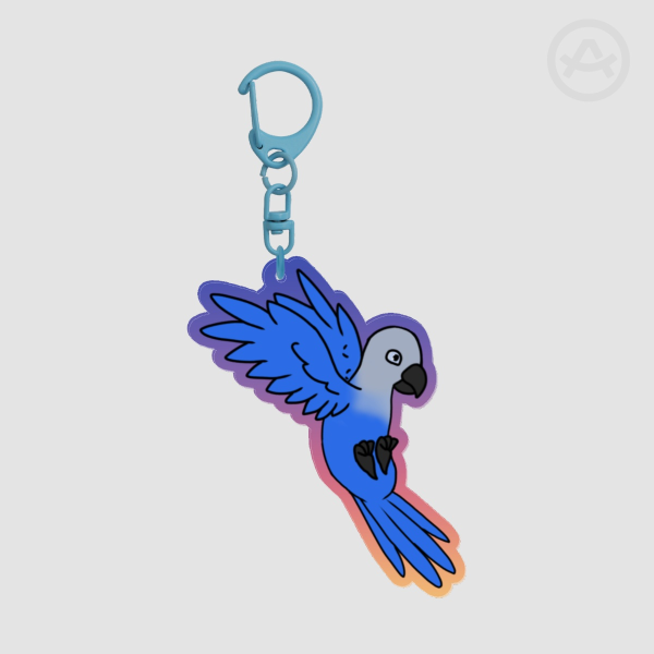 Spix Macaw Acrylic Keychains