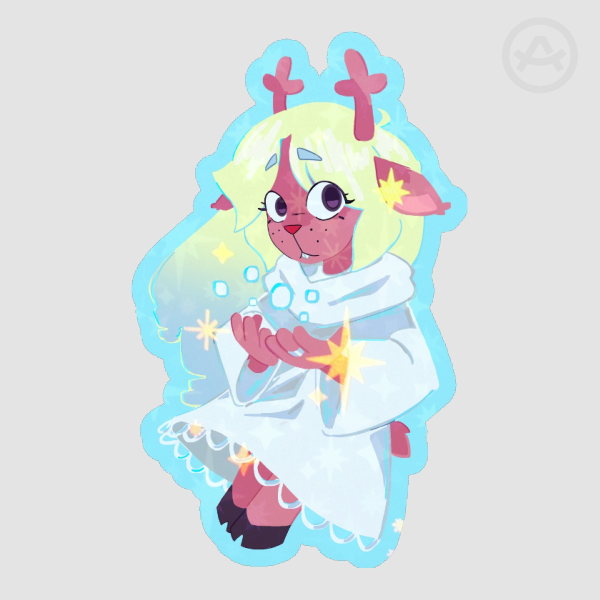 Noelle❄️ (deltarune) 2.5' holo sticker