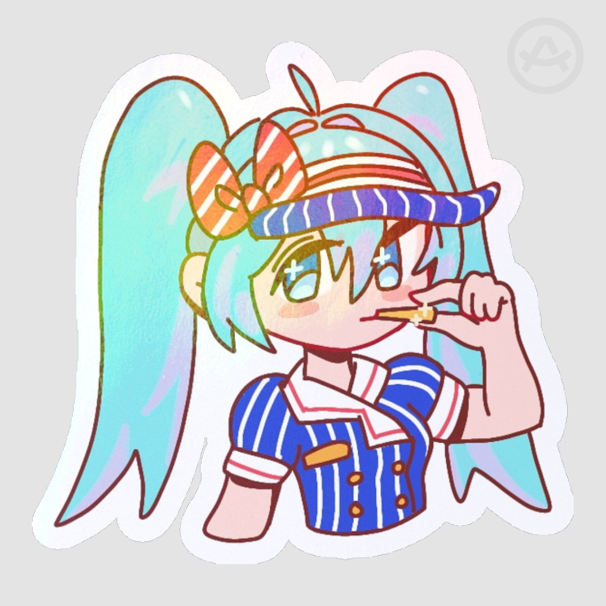 Food Worker Miku Sticker