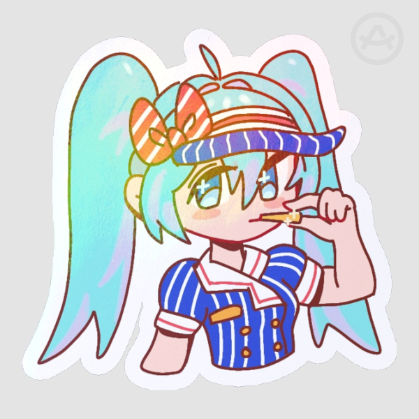Food Worker Miku Sticker