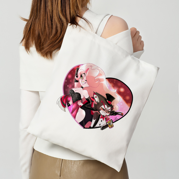 Huskerdust - Hazbin Hotel - Tote Bags -(35x40cm)