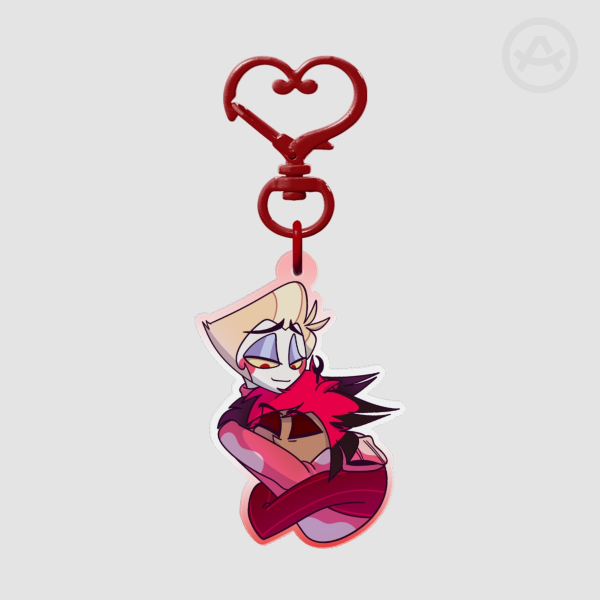 Radioapple Snuggling Clear Acrylic Keychain