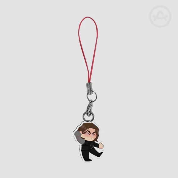 Tiny winter soldier phone charm