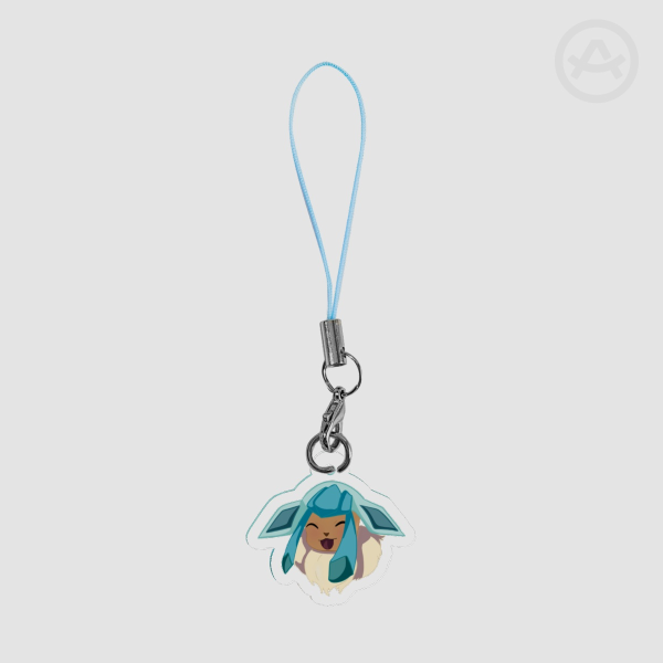 Eevee Glaceon Eeveelution phone charm