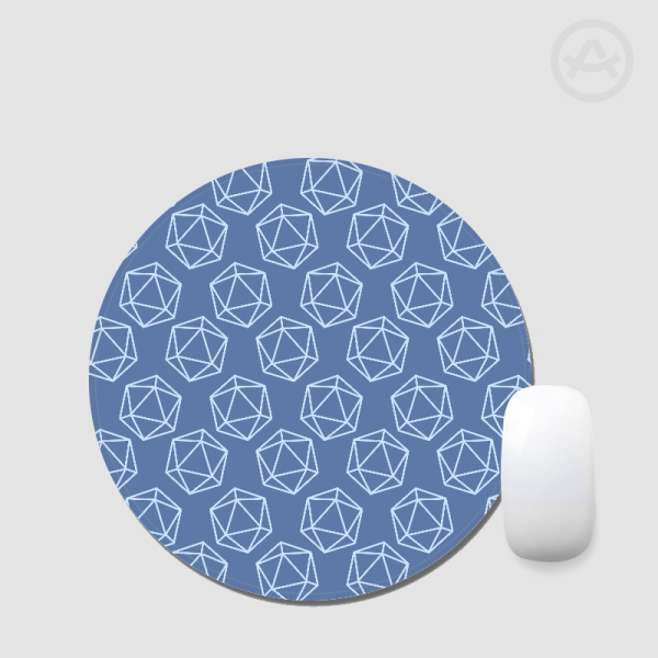 D20 Round Mouse Pad