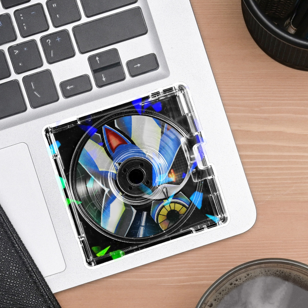 Neo Metal Sonic Die Cut Sticker