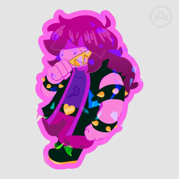Susie🪓 (deltarune) 2.5' holo sticker