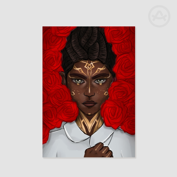 Arcane Mel Roses Art Print Poster A4