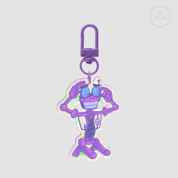 PRR / Winston Byrd "Blue Screen" Keychain