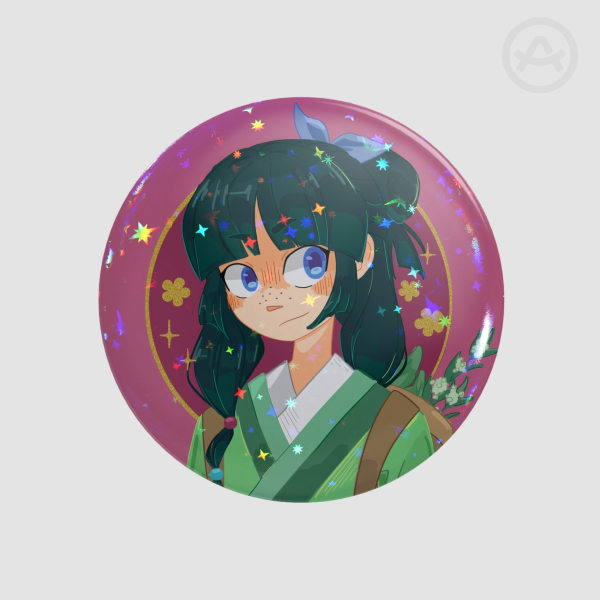 Maomao🌱 (the Apothecary diaries) Holo Button Pin