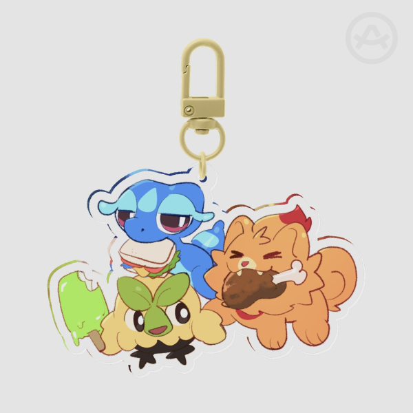 Browt, Pombon & Gecqua Fanart Keychain by MARSH - LET's GO SHOPPING SERIES