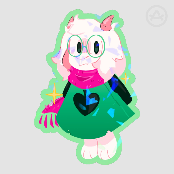 Ralsei✨ (deltarune) 2.5' holo sticker