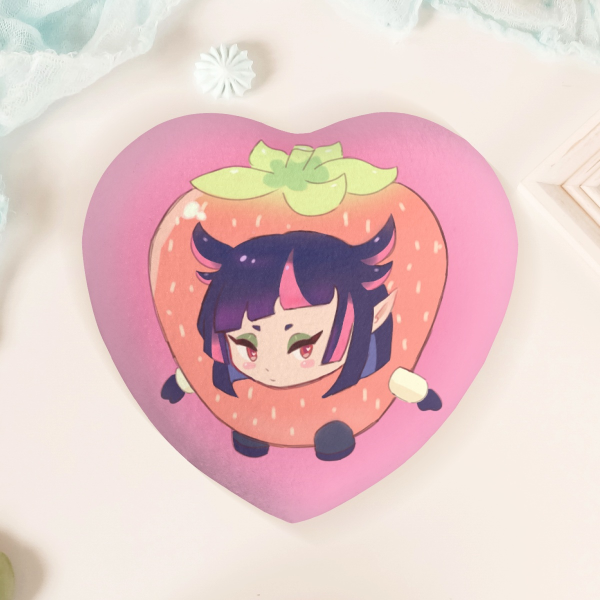 Lilia Heart Plush Badge