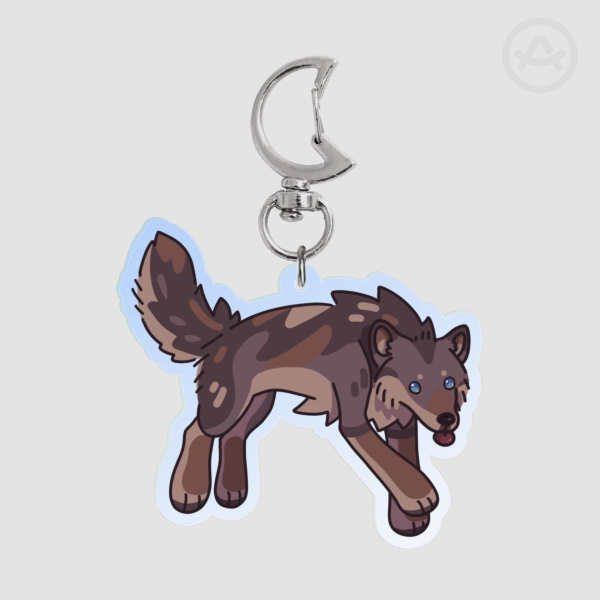 Grey Wolf Keychain!