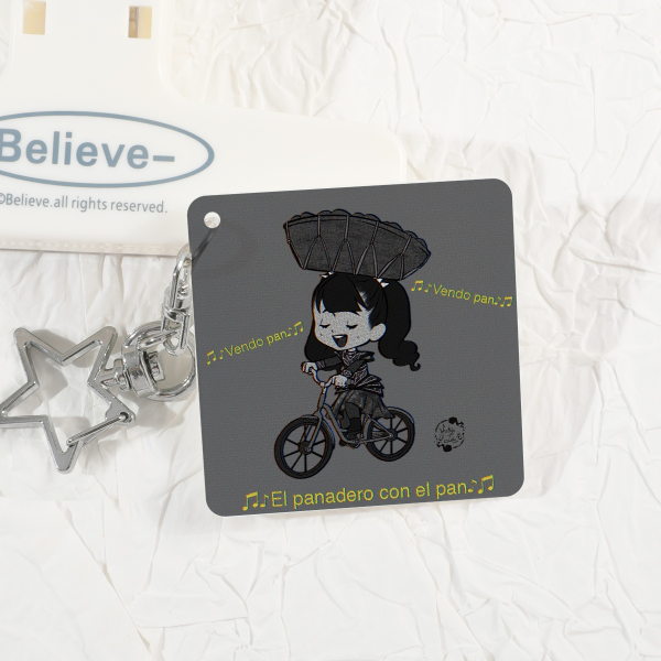 MOAMETAL Panadero con el Pan lenticular keychain
