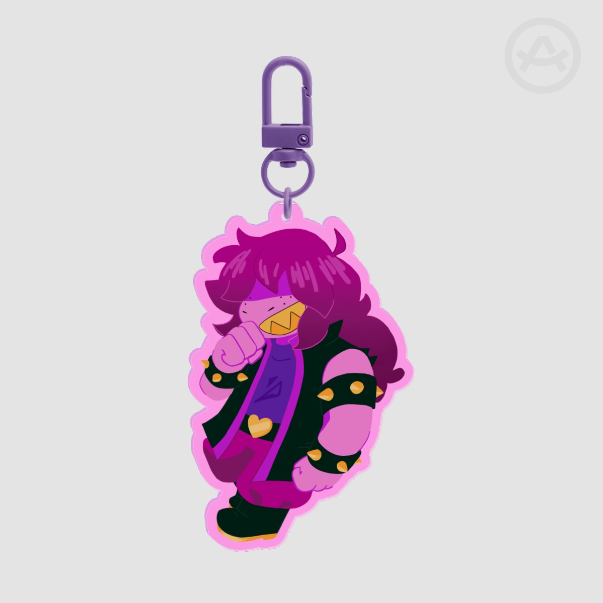 Susie🪓(deltarune) Colored Edge Acrylic Keychain