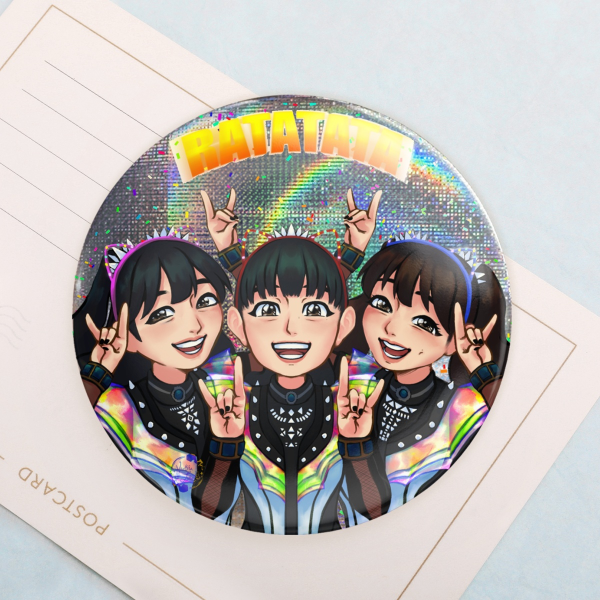 RATATATA Disco ball badge