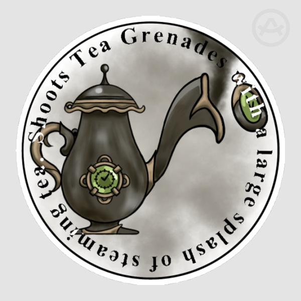 Teapot Cannon - Sticker