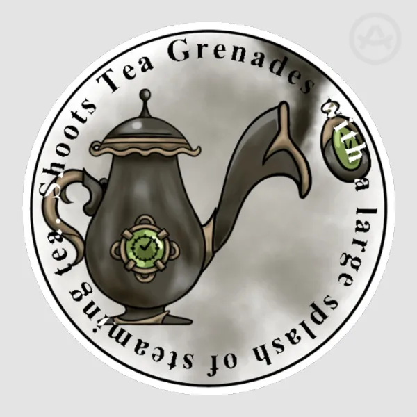 Teapot Cannon - Sticker