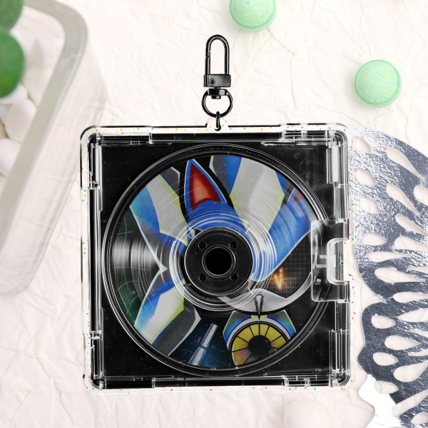 Neo Metal Sonic Glitter Acrylic Keychain