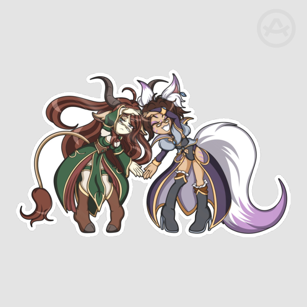 Amary & Gale Heart Die Cut Stickers