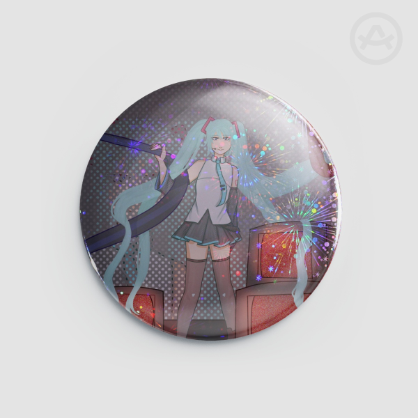 Round Miku Badge