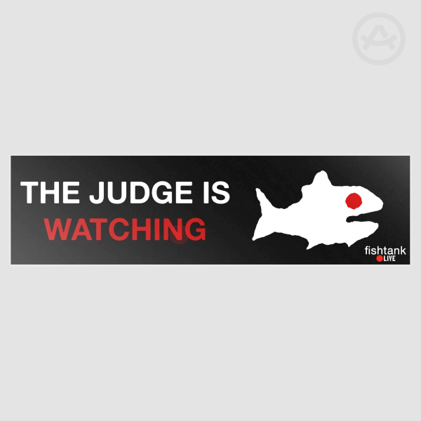 Fishtank bumper sticker