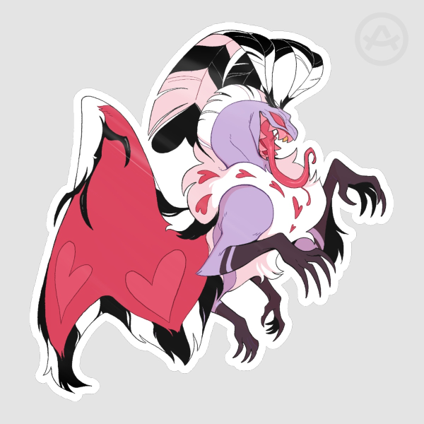 Dragon Valentino sticker