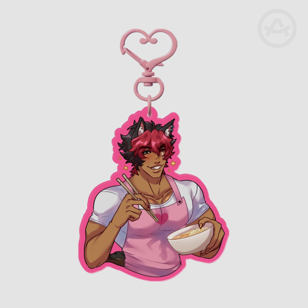 Manato Apron Colored Edge Acrylic Keychain