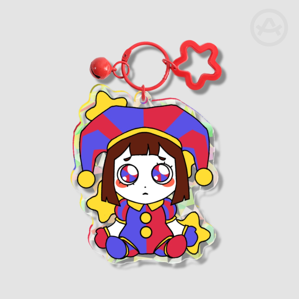 Pomni Plushie Acrylic Keychain