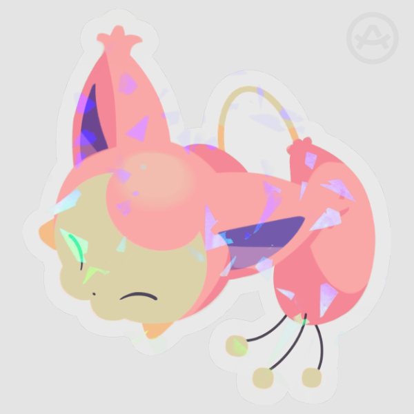 Kitty clear sticker