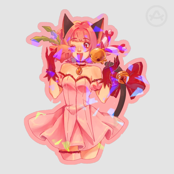 Mew Ichigo + Pocket Friends Sticker