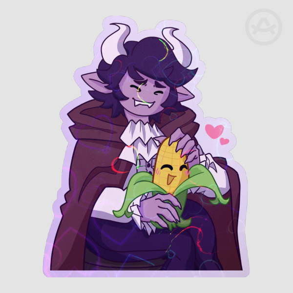 Dalv Emotional Support Corn Sticker