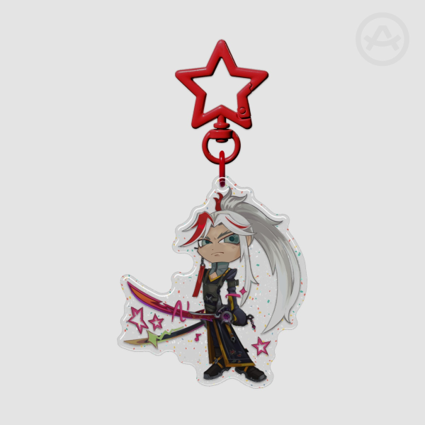 Yone Epoxy Glitter Acrylic Keychain