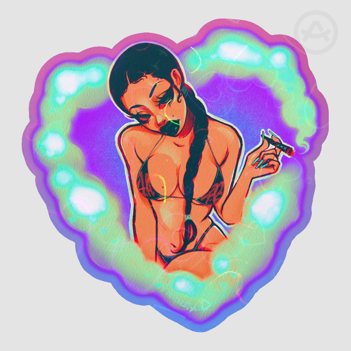 D.A.R.E 420 Babe - Holo Sticker