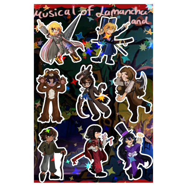 Musical of Lamanchaland Sticker Sheet