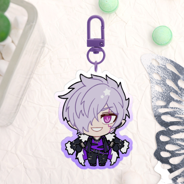 [ Elsword Fanmerch ] Doom Bringer Minimini Clear Keychain
