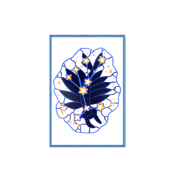 Anomalocaris Constellation Acrylic Art Board