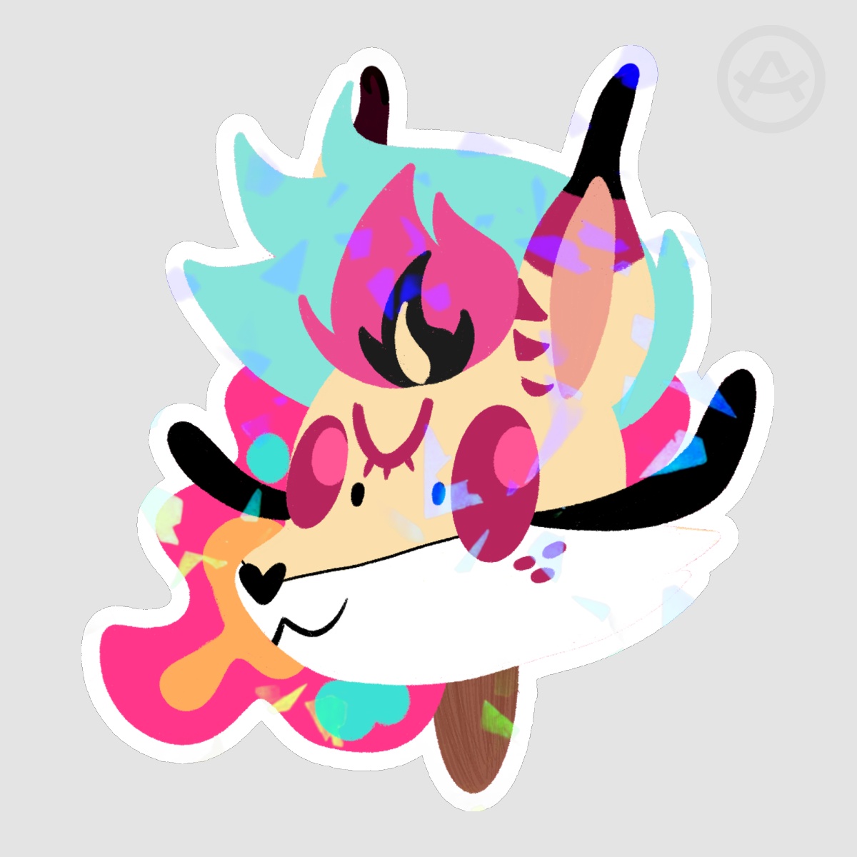 Beelzebub Popsicle Sticker